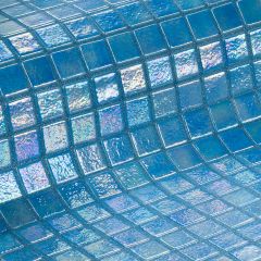 Iridescent Azur 2,5 31,2X49,5 -  mozaika lesk, mix barev barva
