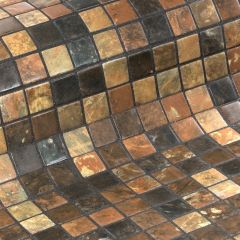 Zen Riverstone 2,5 31,2X49,5 - hladký mozaika mat, mix barev barva